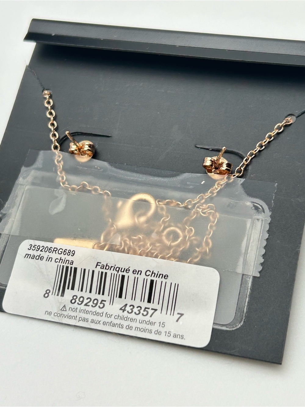 Coach Rose Gold Necklace and Earrings NWT - Picture 2 of 2